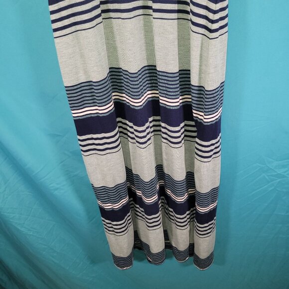 Marine Layer Womens Striped Maxi Dress Blue & Gray Size L - Picture 3 of 8